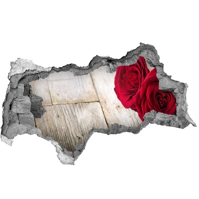 Wandtattoos Mauerdurchbruch Rosen aus Beton