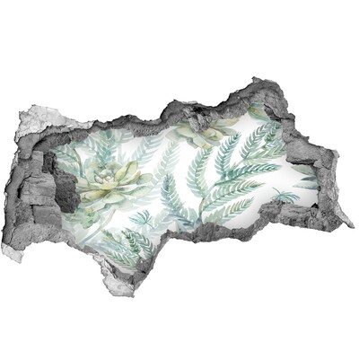 Mauerdurchbruch Aufkleber Eine grüne Oase aus Beton