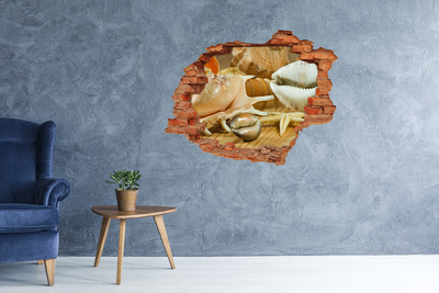 Wandbilder 3D Mauerdurchbruch Meeresschätze