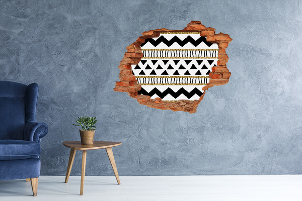 Wandtattoos 3D Optik Loch Stilisiertes Loch in der Wand