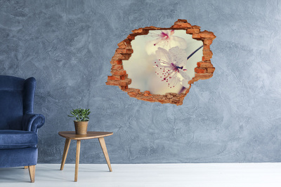 Wandtattoos Loch Ein floraler Traum hinter der Mauer