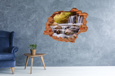 Wandtattoos Loch in der Wand Wasserfall im Wald