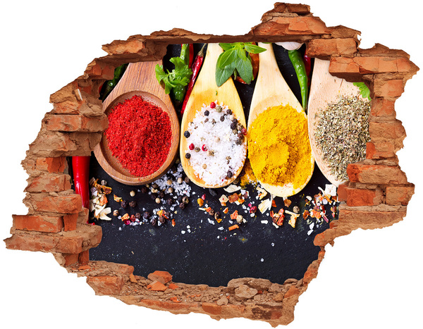 Wandbilder 3D Mauerdurchbruch Gewürzparadies