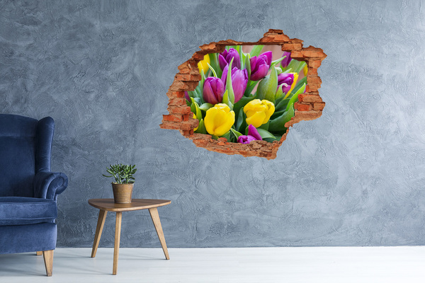 Wandtattoos Loch in der Wand Ein verstecktes Blumenparadies
