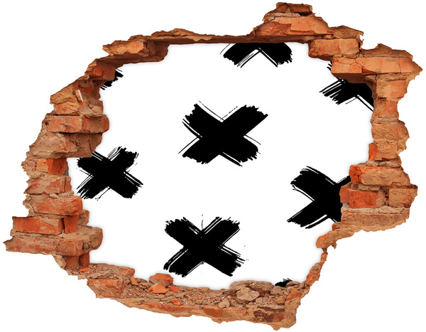 Wandtattoos Loch in der Wand Stilvolles Loch in der Wand