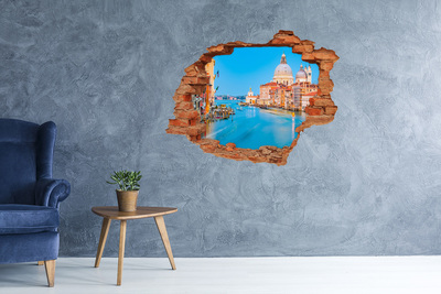 3D Loch Aufkleber Blick auf Venedig
