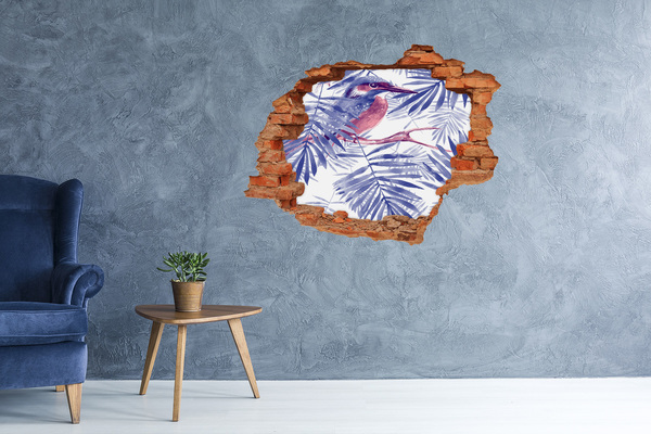 Wandbilder 3D Mauerdurchbruch Tropisches Paradies hinter der Mauer