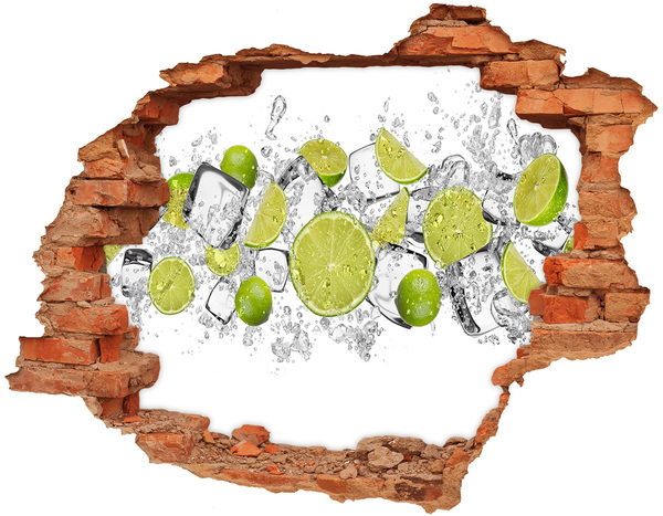 Wandtattoos Loch in der Wand Ein erfrischender Cocktail mit Limette