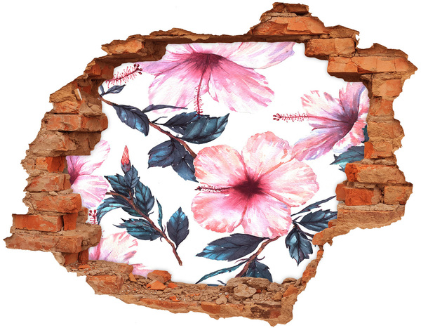 Wandtattoos Loch Ein Blumenparadies hinter der Mauer