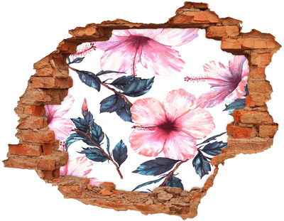 Wandtattoos Loch Ein Blumenparadies hinter der Mauer