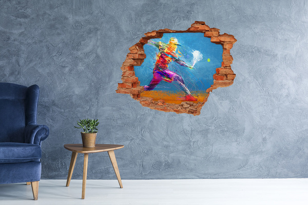 Wandbilder 3D Mauerdurchbruch Eintauchen in Farben