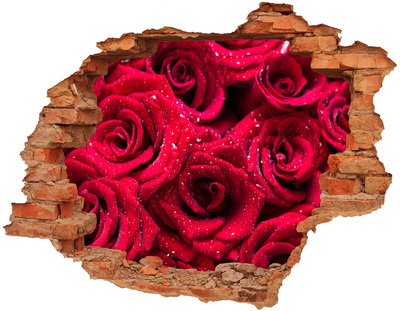 Wandtattoos Loch in der Wand Ein Blumenparadies mit Rosen