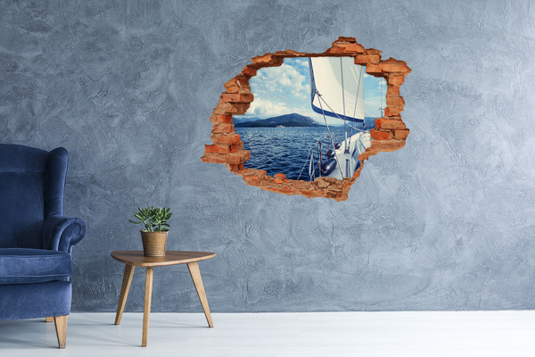 Wandtattoos Loch Blick vom Deck der Yacht