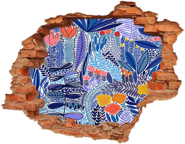 Wandtattoos Loch Kleiner tropischer Garten