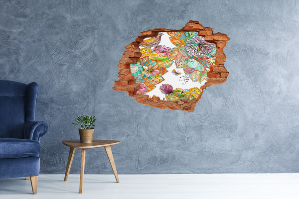 Wandtattoos Loch Ein Blumenparadies hinter den Mauern