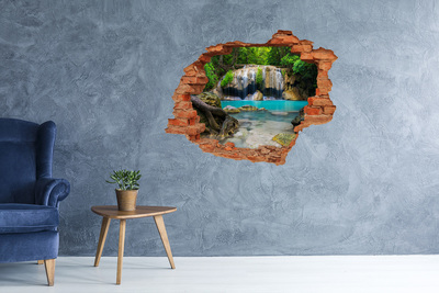 Wandtattoos Loch in der Wand Ein Wasserfall in einem tropischen Paradies