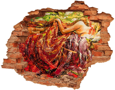 Wandtattoos 3D Optik Loch Die versunkene Welt der Farben