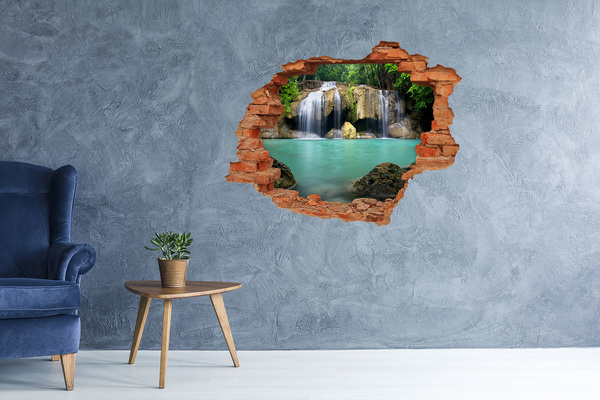 Wandtattoos Loch Ein Wasserfall in paradiesischer Umgebung
