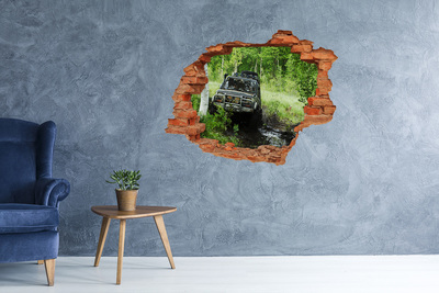 Wandtattoos Loch in der Wand Offroad-Abenteuer im Wald