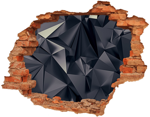 Wandtattoos 3D Optik Loch Schwarz, geometrische Tiefe