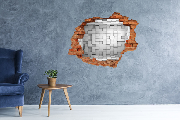 Wandtattoos Loch in der Wand Moderner Raum hinter der Wand