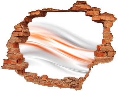 3D Loch Aufkleber Futuristische Landschaft