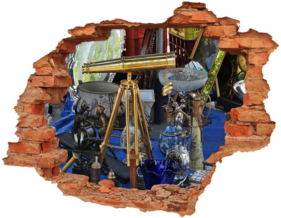 3D Loch Aufkleber Antiquitäten in einem Mystery Shop