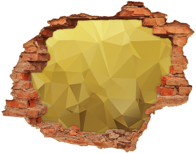 Wandtattoos Loch Der goldene Riss in der Wand