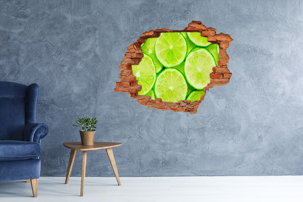 Wandbilder 3D Mauerdurchbruch Frische Kalke im Beton