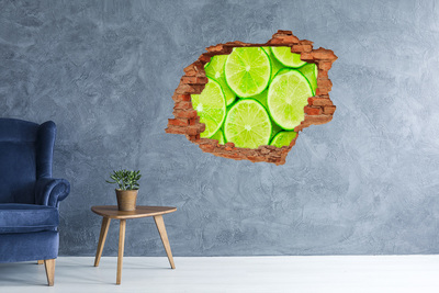 Wandbilder 3D Mauerdurchbruch Frische Kalke im Beton