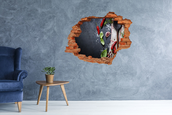 3D Loch Aufkleber Eine Küche voller Geschmack