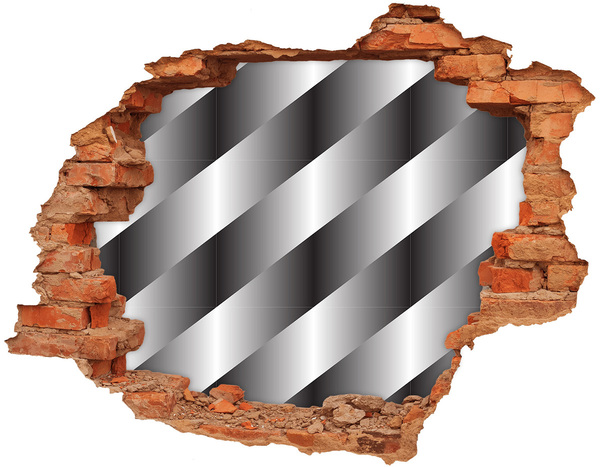 Wandtattoos Loch Illusion einer zerbrochenen Mauer