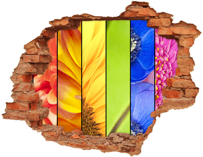 Wandbilder 3D Mauerdurchbruch Die Blumenwelt hinter der Mauer