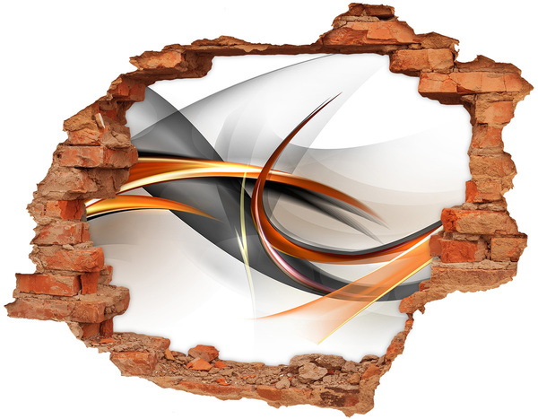 Wandtattoos Loch in der Wand Abstrakter Farbaustritt