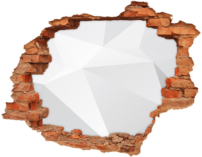 Wandtattoos Loch in der Wand Zerbrochene Mauer mit Lichtreflexion