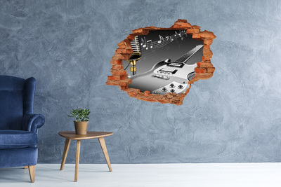 Wandtattoos Loch Musikalisches Loch in der Wand