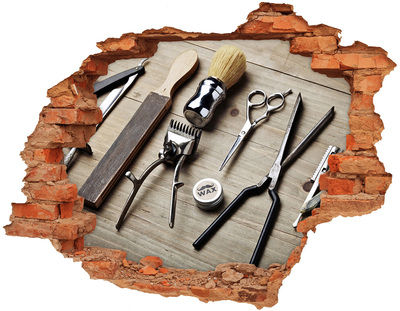 Wandtattoos Loch Friseur-Workshop