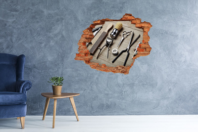 Wandtattoos Loch Friseur-Workshop