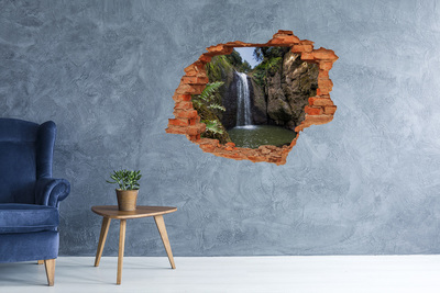 Wandtattoos Loch in der Wand Wasserfall zwischen den Felsen