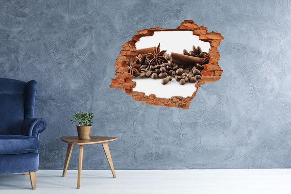 Wandtattoos Loch in der Wand Kaffeegenuss