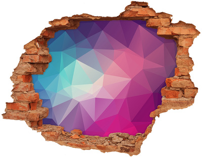 Wandbilder 3D Mauerdurchbruch Geometrie im Loch