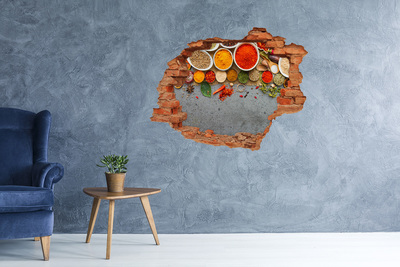 Wandtattoos Loch in der Wand Eine Küche voller Gewürze