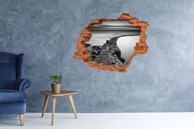 Wandtattoos Loch in der Wand Steinboulevard am Meer