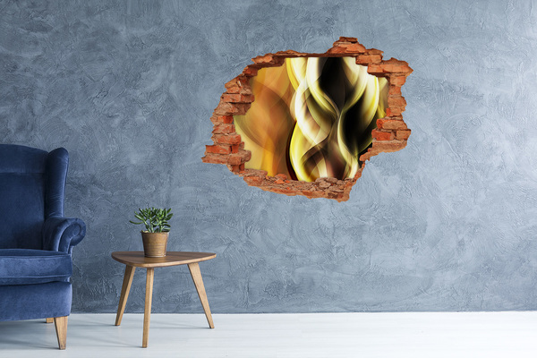 3D Loch Aufkleber Abstraktes Loch in der Wand