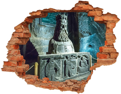 Wandtattoos Loch in der Wand Antike Höhlenskulptur