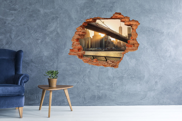 Wandtattoos Loch Brücke im Sonnenuntergang