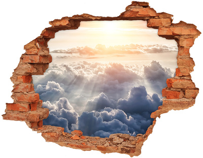 Wandtattoos Loch in der Wand Der Himmel ist voller Wolken.