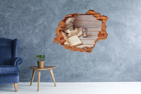 Wandtattoos Loch Eine gemütliche Ecke mit einer Laterne