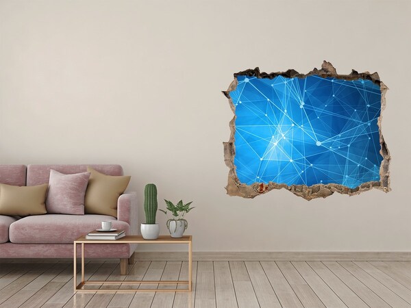 Wandfolien Loch in der Wand Digitaler Raum hinter der Wand