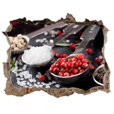 3D Wandtattoos Loch in der Wand Gewürzparadies